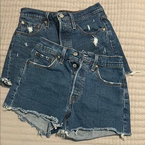 Levi’s High Waisted Denim Shorts
